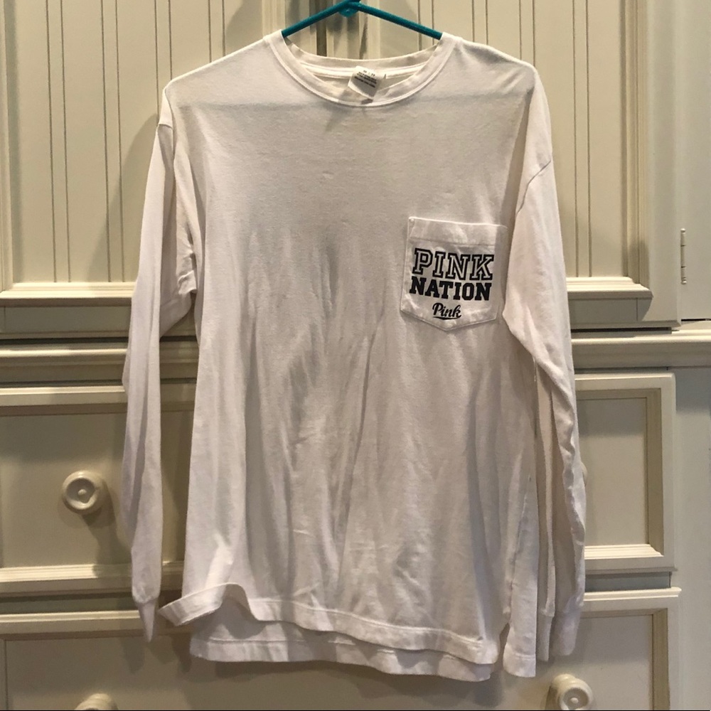 PINK Basic White Long Sleeve